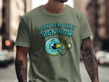 Cartoon Eyeball Binoculars T-Shirt: Eye Surgery Recovery, Improved Clear Vision Reading thumbnail 15