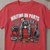 Waiting On Parts Mechanic Tee thumbnail 3
