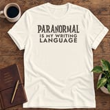 Paranormal Is My Writing Language Softstyle Tee thumbnail 4