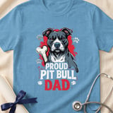 Proud Pit Bull Dad Tee | Pit Bull Dad Shirt | Pittie Dad Gift | Dog Dad Apparel thumbnail 8