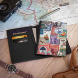 Vintage Travel Stamps Passport Cover thumbnail 2