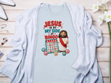Jesus Is By My Side At Bingo Tee thumbnail 5