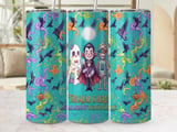 Spooky Squad Tumbler Wrap Digital Design, Cute Halloween PNG for 20oz Skinny Straight Tumblers, Instant Download thumbnail 1