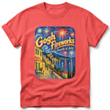 Gogh Fireworks ~ Comfort Colors Premium Tee thumbnail 3
