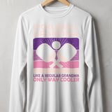 Pickleball Sport-Tek Long Sleeve Tee, Pickleball Grandma Like a Regular Grandma Only Way Cooler, Sun Shield Shirt thumbnail 11