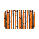 Halloween Bat Shower Curtain and Bath Mat, Spooky Striped Bathroom Decor, Grunge Orange and Black Autumn Bat Decor, Gothic Home Gift thumbnail 14