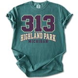313 Highland Park Michigan Tee thumbnail 10