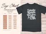 I Make Reeds Therefore, I Cry. Oboe Graphic Tee thumbnail 7