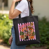 Summerween Vibes Tote Bag | Spooky Cute Halloween Pumpkin Skeleton Beach Lover Gift | Fall Goth Summer Aesthetic Reusable Bag thumbnail 4