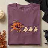 Pumpkin Chasing Ghosts Tee or Sweatshirt thumbnail 1