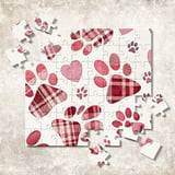 Digital Pattern Bundle, Paw Print, Heart, Seamless Repeat Pattern, Commercial Use, Digital Paper, Pet Lovers, Fabric Design, Cute Pattern thumbnail 7
