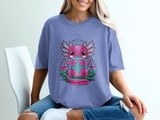 Adorable Libra Axolotl Graphic T-Shirt thumbnail 3