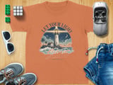 Let Your Light Shine Lighthouse Youth T-Shirt, Christian Matthew 5:16 Verse Top, Inspirational Faith Coastal Graphic Tee, Spiritual Gift thumbnail 9