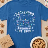 Dachshund Through The Snow Tee thumbnail 2
