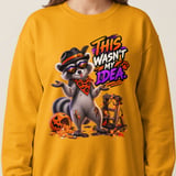 Randy the Raccoon Halloween Sweatshirt thumbnail 2