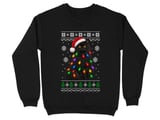 Festive Black Cat Holiday Sweatshirt thumbnail 1