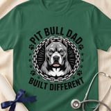 Pit Bull Dad Built Different Tee | Pit Bull Dad Shirt | Pittie Dad Gift | Dog Dad Apparel thumbnail 10