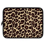 Chic Leopard Print Laptop Sleeve, Animal Print Accessory Pouch, Trendy Wild Jungle Pattern Tech Case thumbnail 6
