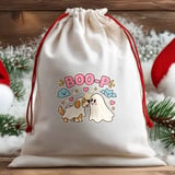 Puppy Ghost Boop Halloween T-Shirt with Sheet Costume Bat Cloud Stars Hearts Graphic Print thumbnail 10