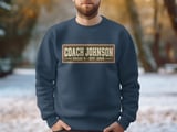 Male Teacher Shirt Vintage Coach Hoodie Sweatshirt Retro Sports PE Teacher Gift Collegiate Athletic Graphic Apparel for Male Educator thumbnail 4