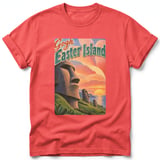 Gogh Easter Island ~ Comfort Colors Premium Tee thumbnail 3