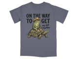 On The Way Frog & Tortoise Humor T-Shirt thumbnail 2