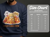 Cute Puppy and Ghost Autumn Leaves Sweatshirt, Fall Seasonal Dog Kids Adult Halloween Top, adult and kid size t-shirts thumbnail 7