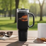 Grand Wagoneer Tumbler, Flaming Car Tumbler, The Waggy Car, Burning Car, Skeleton Driver, Cars Tumbler, Gift for Car Lover thumbnail 4