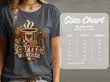 Coffee Weather Tee or Sweatshirt, Faux Patchwork Design thumbnail 10
