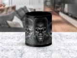 Horror Face Mug Wrap Halloween Sublimation Design Creepy Zombie Digital Download Scary Spooky PNG 11oz 15oz Mug Wrap thumbnail 4