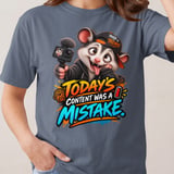 Content Was A Mistake Parker the Possum Tee thumbnail 9