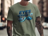 Eyes Version 2.0 T-Shirt: Vision Upgrade Design, Modern Eye, Eye Surgery Recovery thumbnail 11