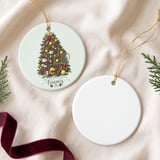 Tennis Christmas Ornament 2026 Keepsake, Preppy Holiday Tree Decor, Tennis Player Coach Gift, Sport Lover Christmas Tree Hanging Decoration thumbnail 4