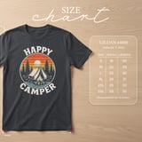 Retro Sunset Happy Camper T-Shirt thumbnail 6