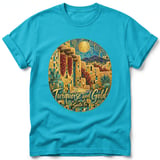 Turquoise and Gold ~ Comfort Colors Premium Tee thumbnail 5