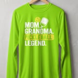 Pickleball Sport-Tek Long Sleeve Tee, Mom. Grandma. Pickleball Legend., UV Protection Sun Shield Shirt thumbnail 10