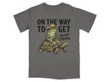 On The Way Frog & Tortoise Humor T-Shirt thumbnail 1