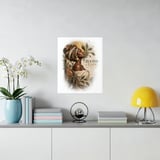 Black Woman Art Framed Poster, Rooted and Rising African Wall Art Print, Boho Melanin Wall Decor, Afrocentric Heritage Botanical Poster thumbnail 6
