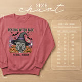 Resting Witch Face Pit Bull Sweatshirt | Halloween Pittie Shirt | Pit Bull Mom Gift | Bully Breed Apparel thumbnail 8