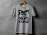 Freedom Is Riding a Bicycle | Tandem Bike T-Shirt thumbnail 3