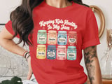Keeping Kids Healthy Is My Jam T-Shirt: School Nurse, Jam Jars Design thumbnail 4