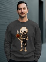 Skeleton Cat and Coffee Tee or Sweatshirt thumbnail 19