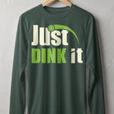 Pickleball Sport-Tek Long Sleeve Tee, Just DINK it, Outdoor Court UV Sun Shield Shirt thumbnail 7