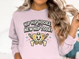 Hip Replacement T-Shirt: New Hip Today Operation, Retro Cartoon Hip Bone thumbnail 12