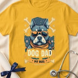 Pit Bull Dog Dad Tee | Pit Bull Dad Shirt | Pittie Dad Gift | Dog Dad Apparel thumbnail 3