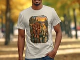 Bigfoot and Alien Fishing Tee thumbnail 2