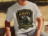 United States Army T-Shirt, Veteran Military Tee, Patriotic Soldier Gift, Army Strong, This We'll Defend Eagle Star Graphic Print Shirt thumbnail 7