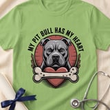 My Pit Bull Has My Heart Tee | Pit Bull Lover Shirt | Pittie Mom Gift | Dog Lover Apparel thumbnail 6