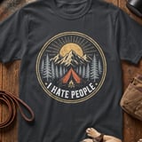 I Hate People Camping T-Shirt thumbnail 1