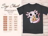 Kawaii Axolotl Pizza Lover T-Shirt thumbnail 7